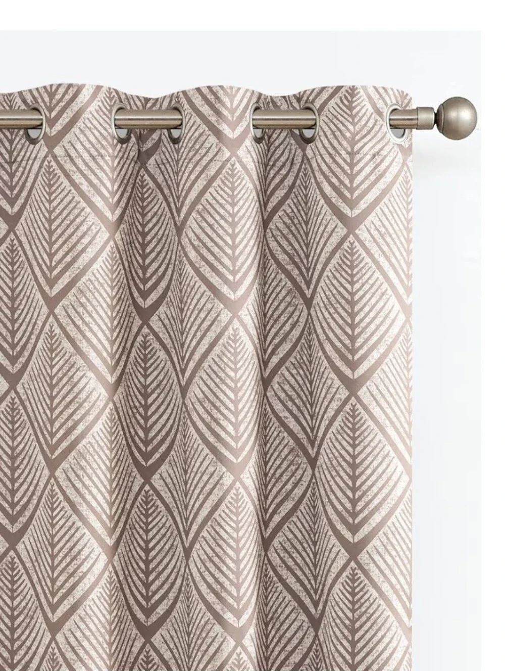 Jinchan NWT 2pk 80% Blackout Geo Bohemian Curtain Panel Pair 50